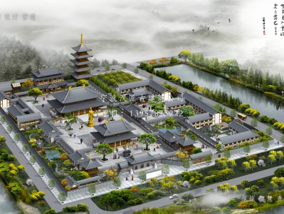 界首寺庙建筑总体规划方案